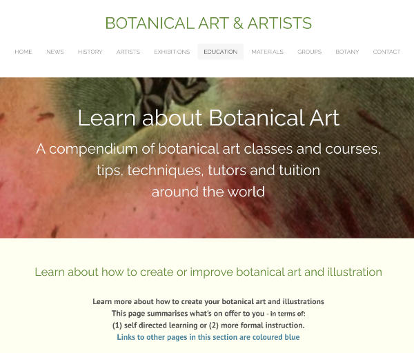 LEARN ABOUT BOTANICAL ART | EDUCATION